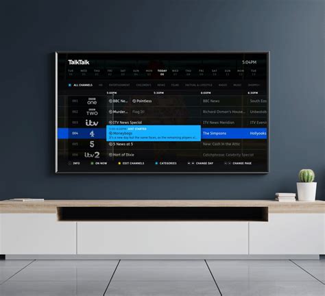 talktalk tv channels list